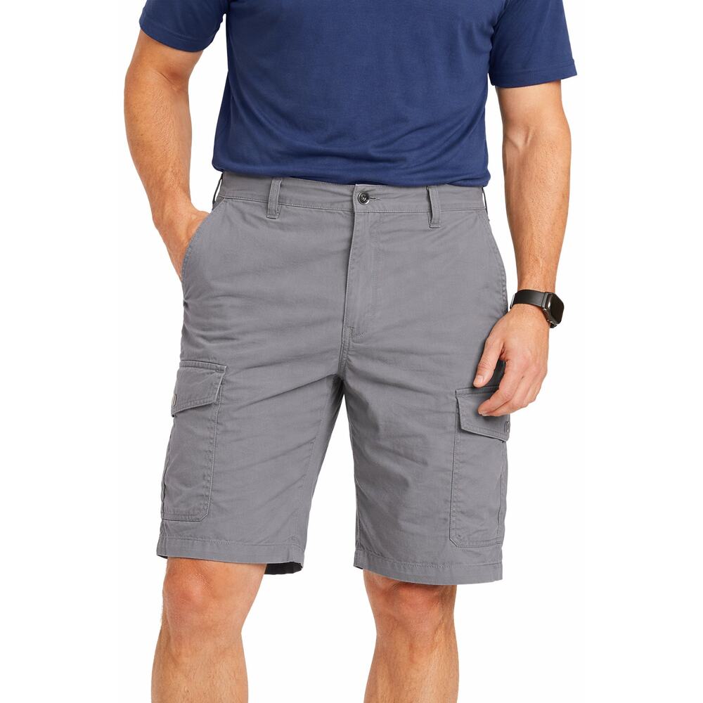 Iron Cargo Shorts Men’s Size 40 Gray Cotton Stretch Utility
